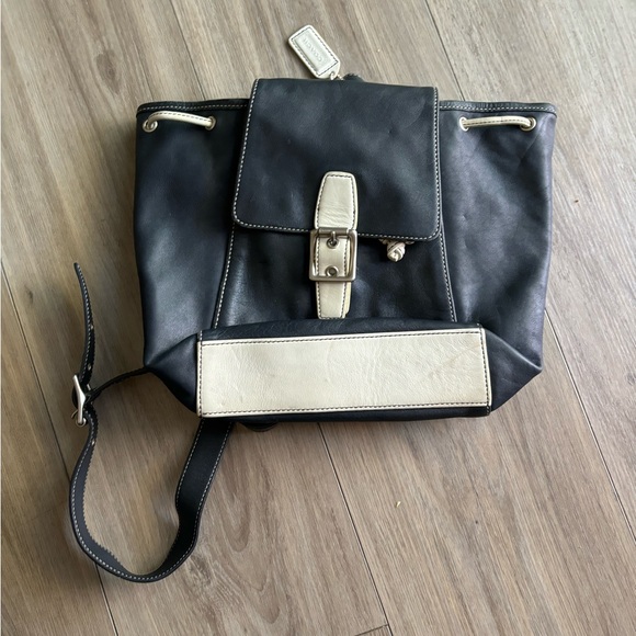 Vintage Coach Drawstring Backpack - Picture 1 of 9